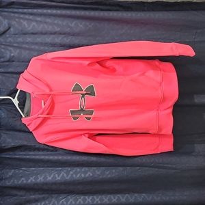 Under Armour large hot pink hoodie .cold gear.